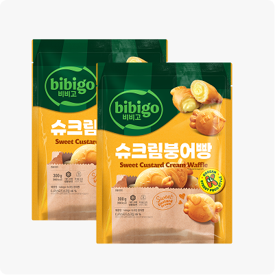 비비고 슈크림 붕어빵 300g x 2개